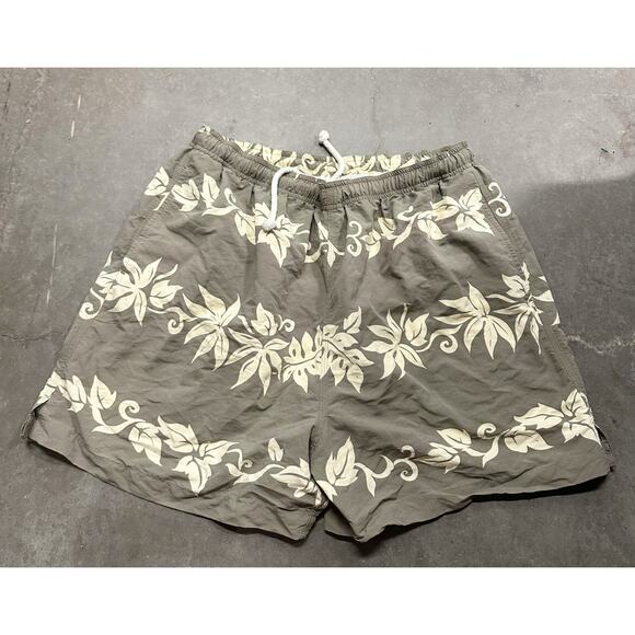 Tommy Bahama Shorts Mens Large Purple Floral Lined Swim Swimming Trunks Marlin L - Picture 1 of 9